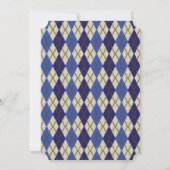 Blueberry Scone Argyle Party Invitation Kaart (Achterkant)