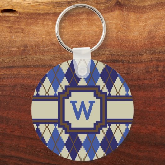 Blueberry Scone Argyle Sleutelhanger (Voorkant)