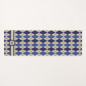 Blueberry Scone Argyle Yoga Mat (Voorkant (horizontaal))