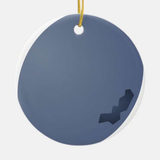 Blueberry Sideway Keramisch Ornament (Voorkant)