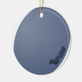 Blueberry Sideway Keramisch Ornament (Links)