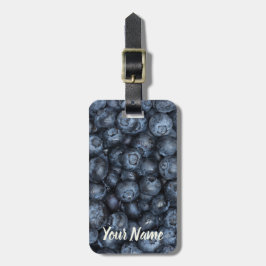 Blueberry Sluiten Detail voor Vegans Bagagelabel