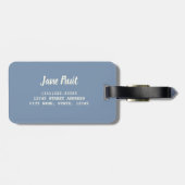 Blueberry Sluiten Detail voor Vegans Bagagelabel (Achterkant horizontaal)