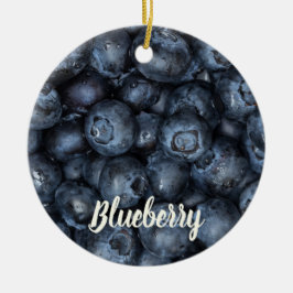 Blueberry Sluiten Detail voor Vegans Keramisch Ornament