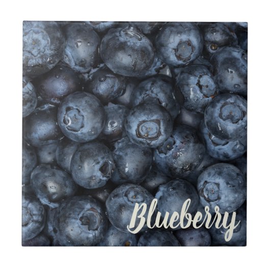 Blueberry Sluiten Detail voor Vegans Tegeltje (Voorkant)