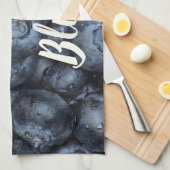 Blueberry Sluiten Detail voor Vegans Theedoek (Quarter Fold)