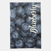 Blueberry Sluiten Detail voor Vegans Theedoek (Verticaal)
