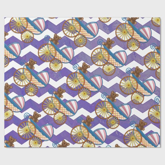 Blueberry Smear Baby Stuff Cadeaupapier (Vlak)