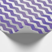Blueberry Smear Chevron Pattern Cadeaupapier (Hoek)