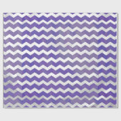 Blueberry Smear Chevron Pattern Cadeaupapier (Vlak)