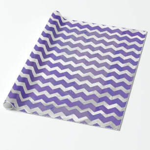 Blueberry Smear Chevron Pattern Cadeaupapier