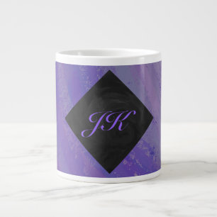 Blueberry Smear en Black Monogram Grote Koffiekop