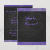 Blueberry Smear en Black Monogram Kaart (Voorkant / Achterkant)