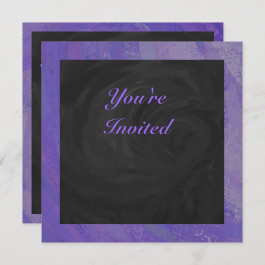 Blueberry Smear en Black Monogram Kaart (Voorkant / Achterkant)