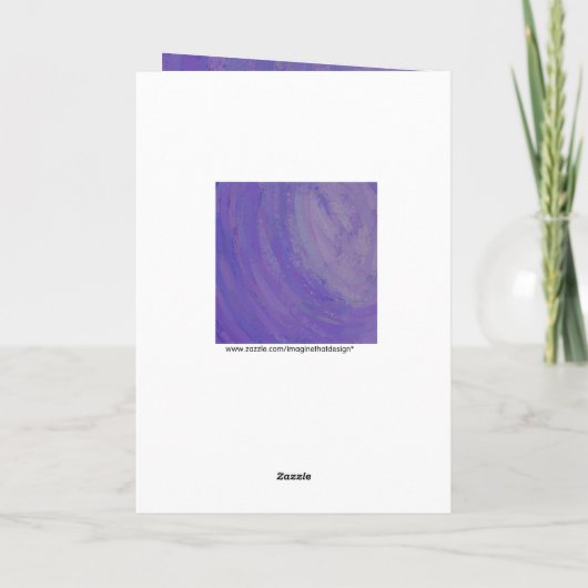 Blueberry Smear en Black Monogram Kaart (Achterkant)