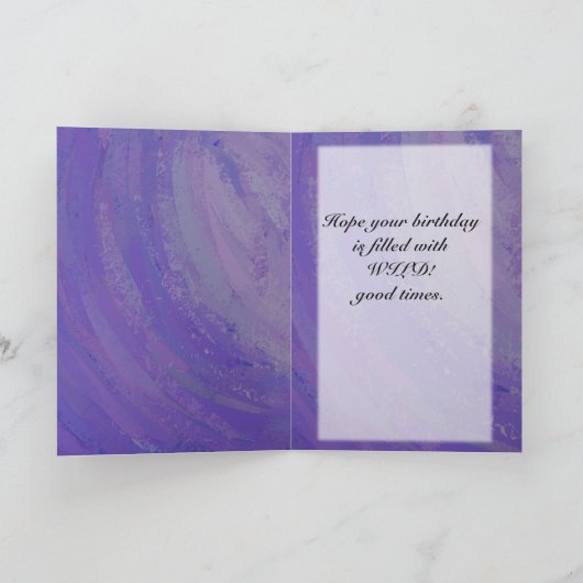 Blueberry Smear en Black Monogram Kaart (Binnen)