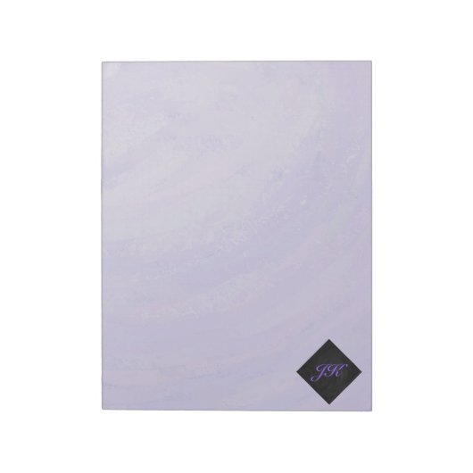 Blueberry Smear en Black Monogram Notitieblok (Linkerzijde)