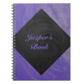Blueberry Smear en Black Monogram Notitieboek (Voorkant)
