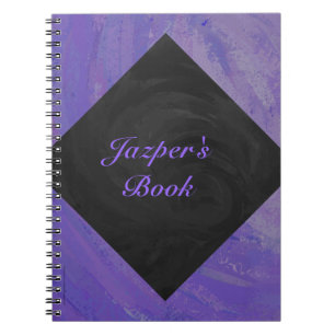 Blueberry Smear en Black Monogram Notitieboek