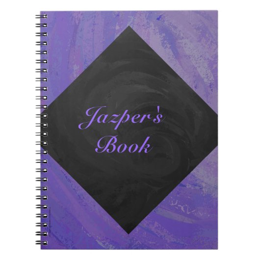 Blueberry Smear en Black Monogram Notitieboek (Voorkant)