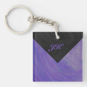 Blueberry Smear en Black Monogram Sleutelhanger (Voorkant)