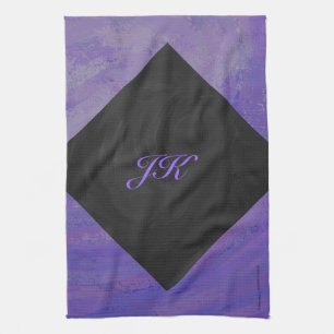 Blueberry Smear en Black Monogram Theedoek