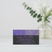 Blueberry Smear en Black Monogram Visitekaartje (Staand voorkant)