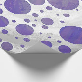 Blueberry Smear Polka Dot Cadeaupapier (Hoek)