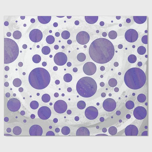 Blueberry Smear Polka Dot Cadeaupapier (Vlak)