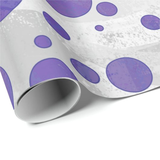 Blueberry Smear Polka Dot Cadeaupapier (Rol Hoek)