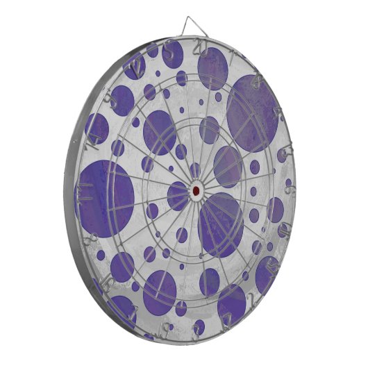 Blueberry Smear Polka Dot Dartbord (Voorkant Links)