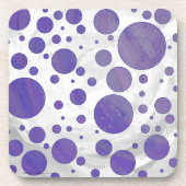 Blueberry Smear Polka Dot Drankjes Onderzetter (Voorkant)