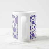 Blueberry Smear Polka Dot Grote Koffiekop (Achterkant)