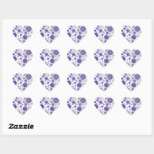 Blueberry Smear Polka Dot Hart Sticker (Vel)