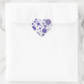 Blueberry Smear Polka Dot Hart Sticker (Tas)