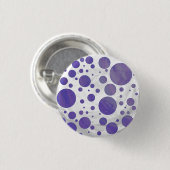 Blueberry Smear Polka Dot Ronde Button 3,2 Cm (Voorkant /achterkant)