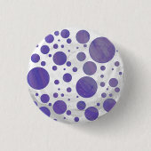 Blueberry Smear Polka Dot Ronde Button 3,2 Cm (Voorkant)