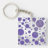 Blueberry Smear Polka Dot Sleutelhanger (Voorkant)