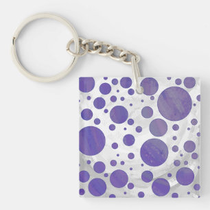 Blueberry Smear Polka Dot Sleutelhanger