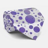Blueberry Smear Polka Dot Stropdas (Opgerold)