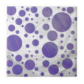Blueberry Smear Polka Dot Tegeltje (Voorkant)