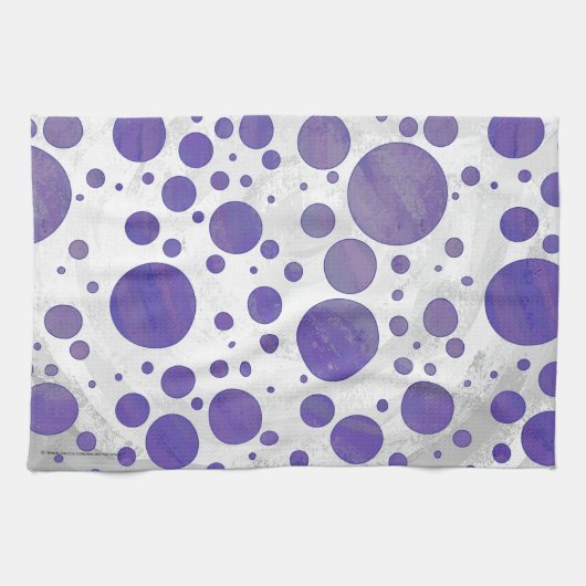 Blueberry Smear Polka Dot Theedoek (Horizontaal)