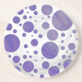 Blueberry Smear Polka Dot Zandsteen Onderzetter (Voorkant)
