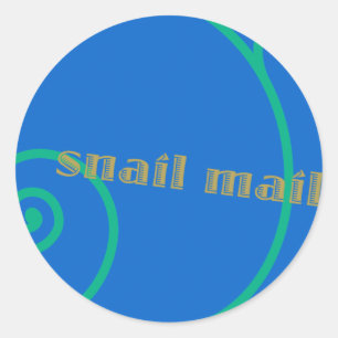 Blueberry Snail Mail Ronde Sticker
