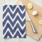 Blueberry Southern Cottage Chevrons Theedoek (Quarter Fold)