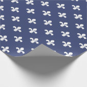 Blueberry Southern Cottage Fleur de Lys Cadeaupapier (Hoek)