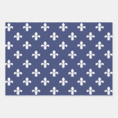 Blueberry Southern Cottage Fleur de Lys Inpakpapier Vel (Voorkant)
