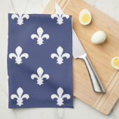 Blueberry Southern Cottage Fleur de Lys Theedoek (Quarter Fold)