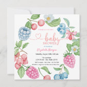 Blueberry Strawberry Raspberry Berry Sweet Kaart (Voorkant)