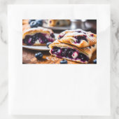 Blueberry Strudels Rechthoekige Sticker (Tas)